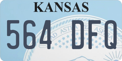 KS license plate 564DFQ