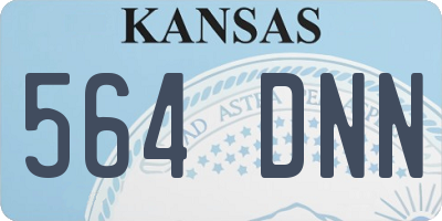 KS license plate 564DNN