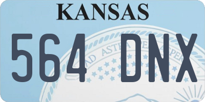 KS license plate 564DNX