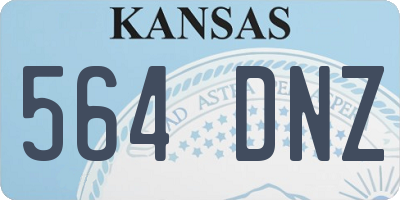 KS license plate 564DNZ