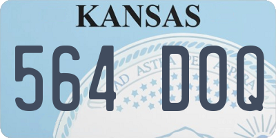 KS license plate 564DOQ