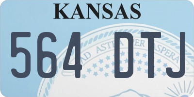 KS license plate 564DTJ
