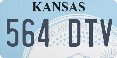 KS license plate 564DTV