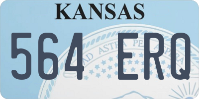 KS license plate 564ERQ