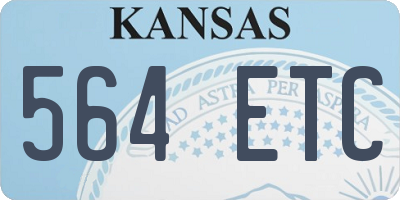 KS license plate 564ETC