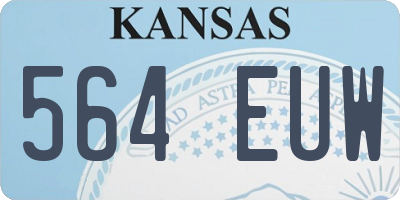KS license plate 564EUW