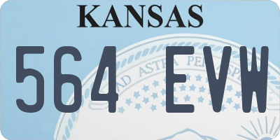 KS license plate 564EVW