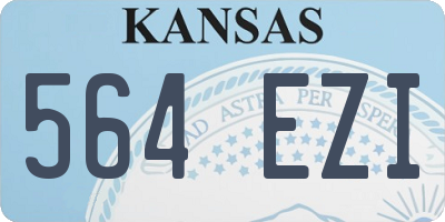 KS license plate 564EZI