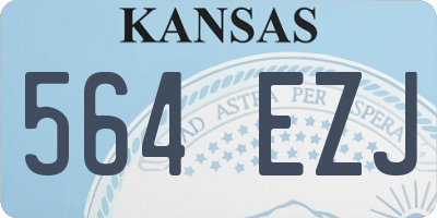 KS license plate 564EZJ