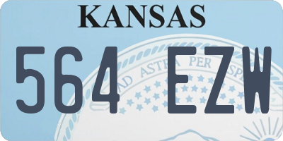 KS license plate 564EZW