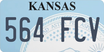 KS license plate 564FCV