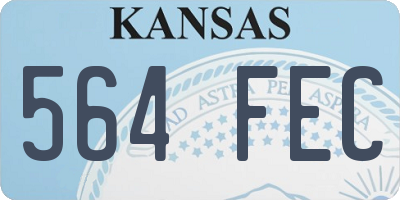 KS license plate 564FEC