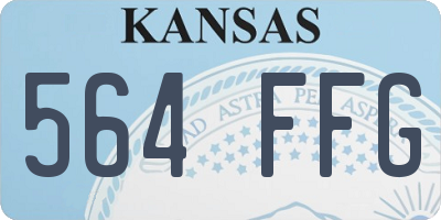 KS license plate 564FFG