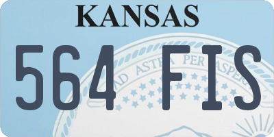 KS license plate 564FIS