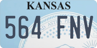 KS license plate 564FNV