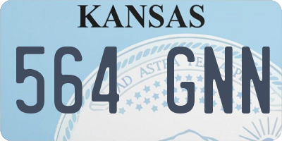 KS license plate 564GNN