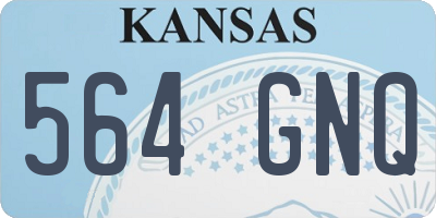 KS license plate 564GNQ