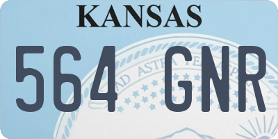 KS license plate 564GNR