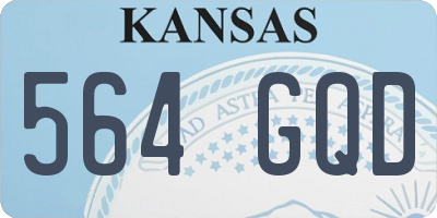 KS license plate 564GQD