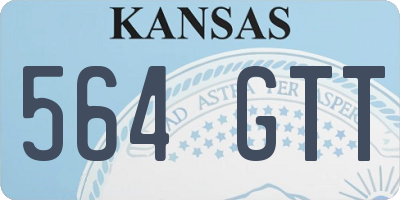 KS license plate 564GTT