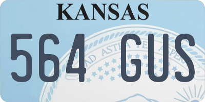 KS license plate 564GUS