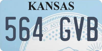 KS license plate 564GVB