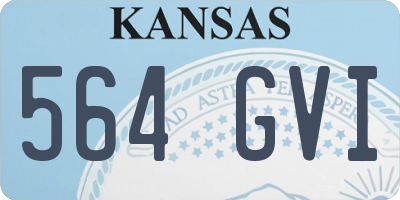KS license plate 564GVI