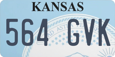 KS license plate 564GVK