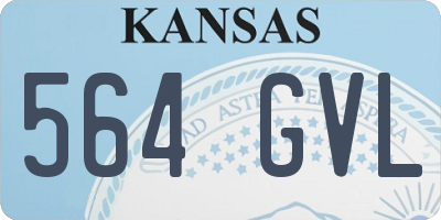 KS license plate 564GVL