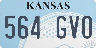 KS license plate 564GVO