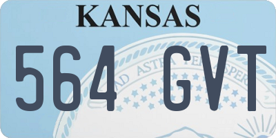 KS license plate 564GVT