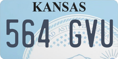 KS license plate 564GVU