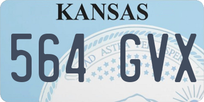 KS license plate 564GVX