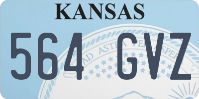 KS license plate 564GVZ
