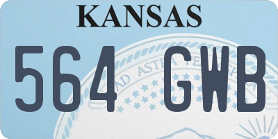 KS license plate 564GWB