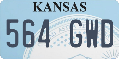 KS license plate 564GWD