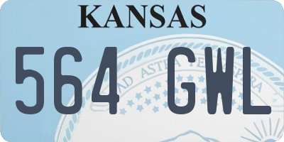 KS license plate 564GWL
