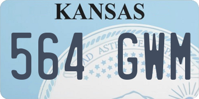 KS license plate 564GWM