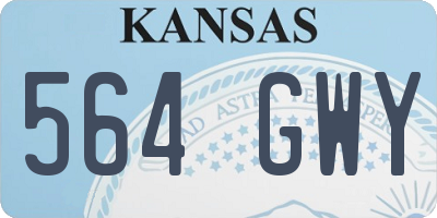 KS license plate 564GWY