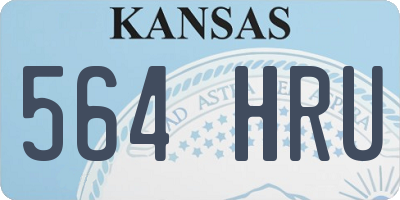 KS license plate 564HRU