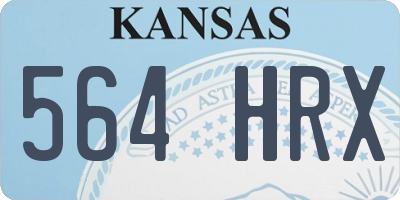 KS license plate 564HRX