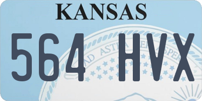 KS license plate 564HVX