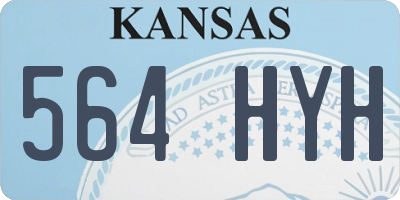KS license plate 564HYH