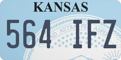 KS license plate 564IFZ