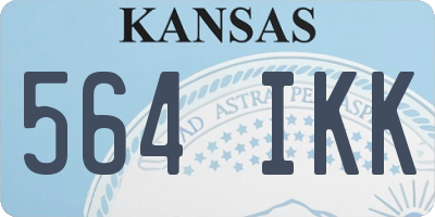 KS license plate 564IKK