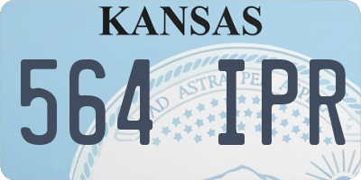 KS license plate 564IPR