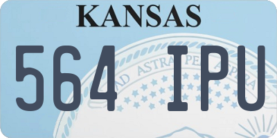 KS license plate 564IPU