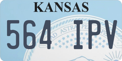 KS license plate 564IPV