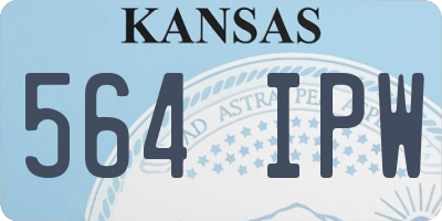 KS license plate 564IPW