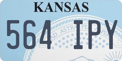 KS license plate 564IPY